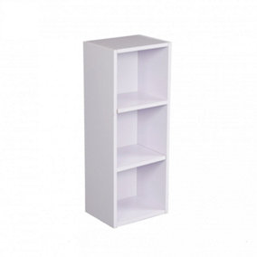 Oypla 3 Tier Wooden Shelf White Bookcase Shelving Storage Display Rack