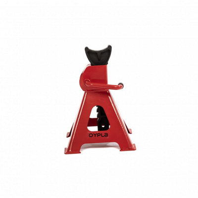 Oypla 3 Ton Heavy Duty Ratchet Jack Lifting Axle Stands - Set of 2