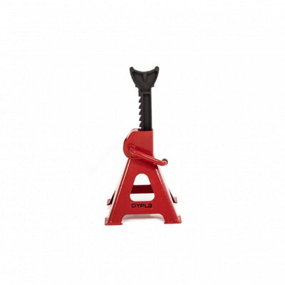 Oypla 3 Ton Heavy Duty Ratchet Jack Lifting Axle Stands - Set of 2
