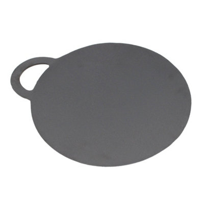 Oypla 30cm Cast Iron Seasoned Baking Stone Cooking Skillet Griddle