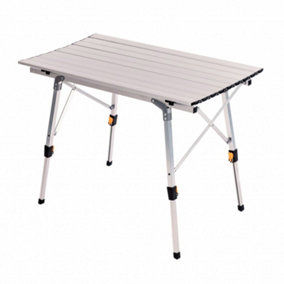 Oypla 3ft Adjustable Portable Folding Outdoor Aluminium Camping Kitchen Work Top Table