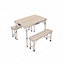 Oypla 3ft Folding Outdoor Camping Kitchen Work Top Table and Benches