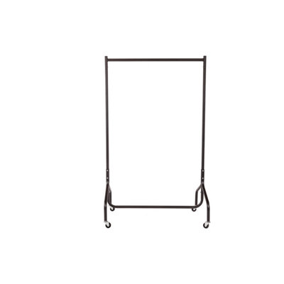 Oypla 3ft Garment Clothes Rail Super Heavy Duty All Metal Black