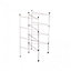 Oypla 4 Section Indoor Folding Airer Laundry Hanger Drying Rack