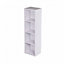 Oypla 4 Tier Wooden Shelf White Bookcase Shelving Storage Display Rack