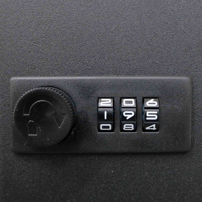 Oypla 45 Hook Combination Lock Key Storage Cabinet Safe Wall Mounted