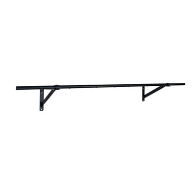 Wall mounted clothes rail black sale