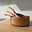 Oypla 5pc Non-Stick Ceramic Copper Induction Saucepan Frying Pan Cookware Set