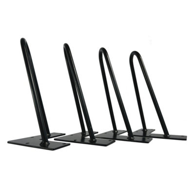 Oypla 8 Inch 20cm Hairpin Legs Set of 4 Heavy Duty Metal Coffee Dining Table Legs