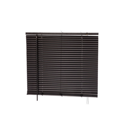 Oypla 80 x 150cm PVC Black Home Office Venetian Window Blinds with Fixings