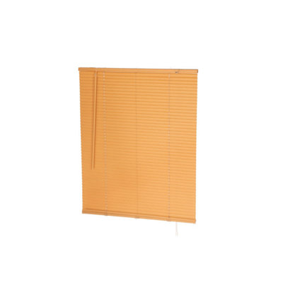 Oypla 80 x 150cm PVC Teak Wood Grain Effect Home Office Venetian Window Blinds with Fixings