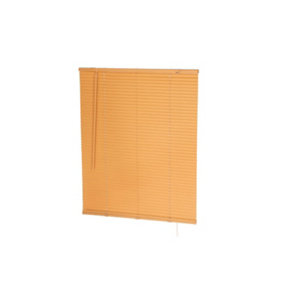Oypla 80 x 150cm PVC Teak Wood Grain Effect Home Office Venetian Window Blinds with Fixings