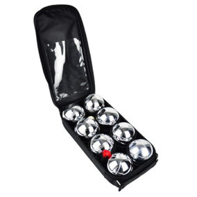 Oypla 8pc French Boules Petanque Balls Garden Game Set with Carry Case
