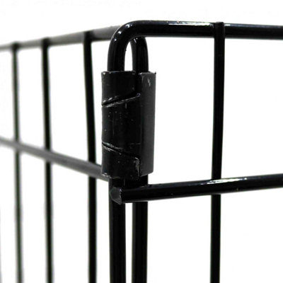 Oypla 91cm Large Folding Pet Dog Rabbit Run Play Pen Cage Enclosure Fence