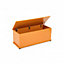 Oypla Beech Effect Wooden Storage Chest Ottoman Blanket Box Toy Chest Trunk