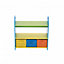 Oypla Colourful Childrens Toy Storage Crayon Unit Shelves with 3 Drawers Chest