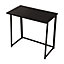 Oypla Compact Folding Writing Computer Desk Home Office Worktop Table with Metal Legs