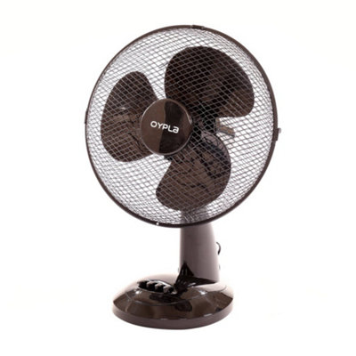 Oypla Electrical 12" 3 Speed Oscillating Black Electric Desk Home Office Fan Price Comparisons | Compare The Build