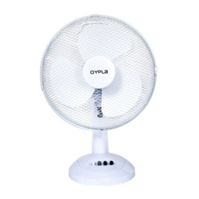 Oypla Electrical 12" 3 Speed Oscillating Electric Desk Home Office Fan