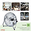 Oypla Electrical 14" Inch Chrome 3 Speed Floor Standing Gym Fan Hydroponic