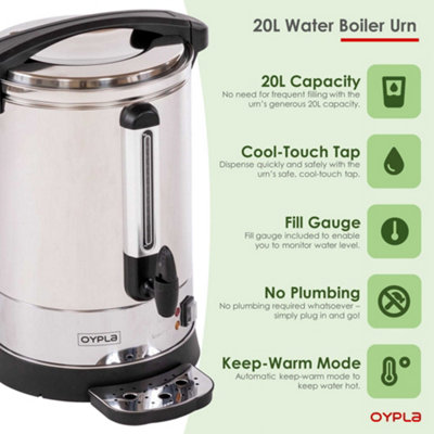 Oypla Electrical 20L Catering Hot Water Boiler Tea Urn Coffee