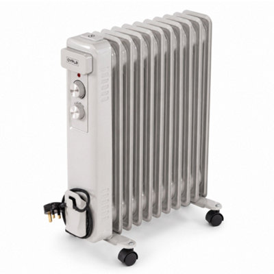 Electrical 2500W 11 Fin Portable Oil Filled Radiator Electric Heater