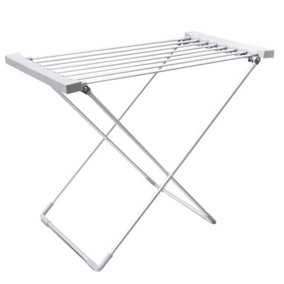 Oypla Electrical Heated Folding Clothes Horse Airer Dryer 8 Bar Foldable