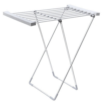 Oypla Electrical Heated Folding Clothes Horse Airer Dryer 8 Bar Foldable