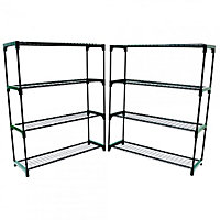 Oypla Flower Staging Display Greenhouse Racking Shelving Double Pack