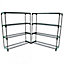 Oypla Flower Staging Display Greenhouse Racking Shelving Double Pack