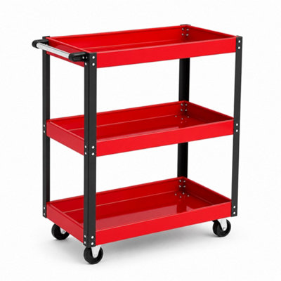 GARAGE WORKSHOP TOOL STORAGE TROLLEY CART DOLLY - 3 TIER - 150kgs
