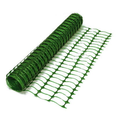 Oypla Heavy Duty Green Safety Barrier Mesh Fencing 1mtr x 25mtr 