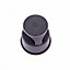 Oypla Heavy Duty Grey Plastic Rolling Kick Step Stool Non Slip - 150kg Capacity