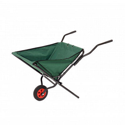 Oypla Lightweight Folding Garden Wheelbarrow Foldable Wheel Barrow