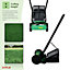 Oypla Manual Hand Push Grass Cutter Lawn Mower Lawnmower 30cm Cutting Width