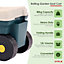 Oypla Outdoor Garden Rolling Tool Cart Storage Trolley Seat Box