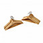 Oypla Pack of 20 Wooden Clothes Garment Coat Suit Hangers with Trouser Bar