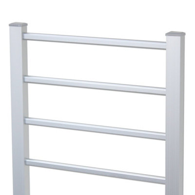 Oypla Portable Aluminium Electric Towel Rail Warmer with Heated Bars