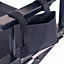 Oypla Professional Black Wooden Folding Director Makeup Chair with 2 Storage Pouches