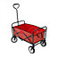 Oypla Red Heavy Duty Foldable Garden Festival Trolley Folding Cart Wagon Truck Wheelbarrow
