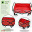 Oypla Red Heavy Duty Foldable Garden Festival Trolley Folding Cart Wagon Truck Wheelbarrow