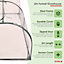 Oypla Small Tunnel Growhouse Garden Plant Greenhouse with PVC Cover - 200x100x80cm