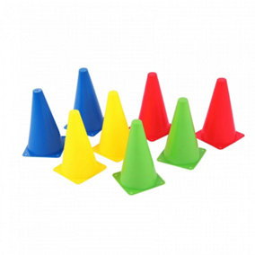 Oypla Training Field Fitness Exercise Games Activity Sports PE Road Cones Marker (set of 8)