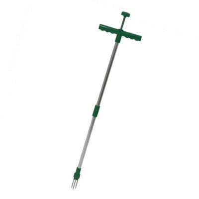 Long Handled Weed Remover - Aluminium No Bend Garden Lawn Weeding