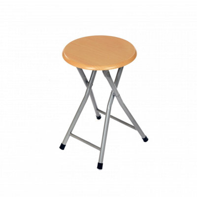 Oypla Wooden Folding Breakfast Kitchen Bar Stool Seat