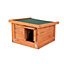 Oypla Wooden Hedgehog House Hibernation Shelter 360x240x400mm