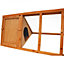 Oypla Wooden Outdoor Triangle Rabbit Guinea Pig Pet Hutch Run Cage