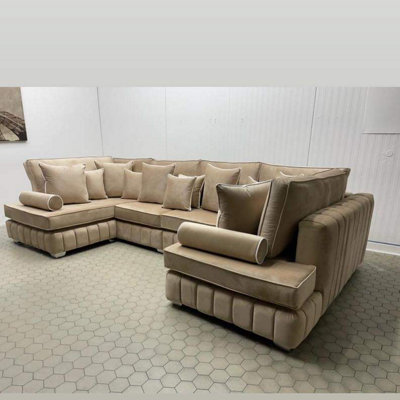 oyster-large-u-shape-oxford-sofa-open-ended-velvet-fabric-chaise