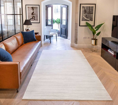 Oyster Plain Modern Rug for Outdoor Bedroom & Living Room-80 X 300cm (Runner)