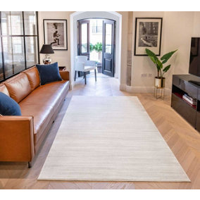 Oyster Plain Modern Rug for Outdoor Bedroom & Living Room-80 X 300cm (Runner)